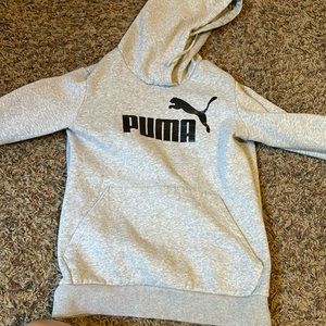 Gray Puma Sweatshirt Hoodie